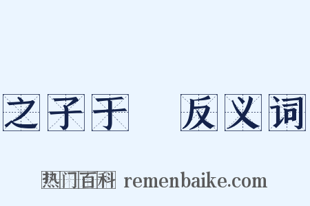 之子于歸反义词是什么意思的图片